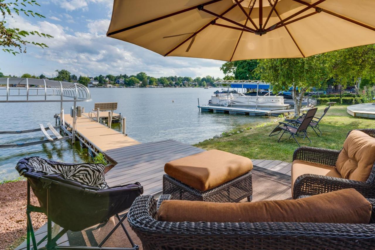 Okauchee Lake Vacation Rental With Boat Dock! Oconomowoc Exterior foto